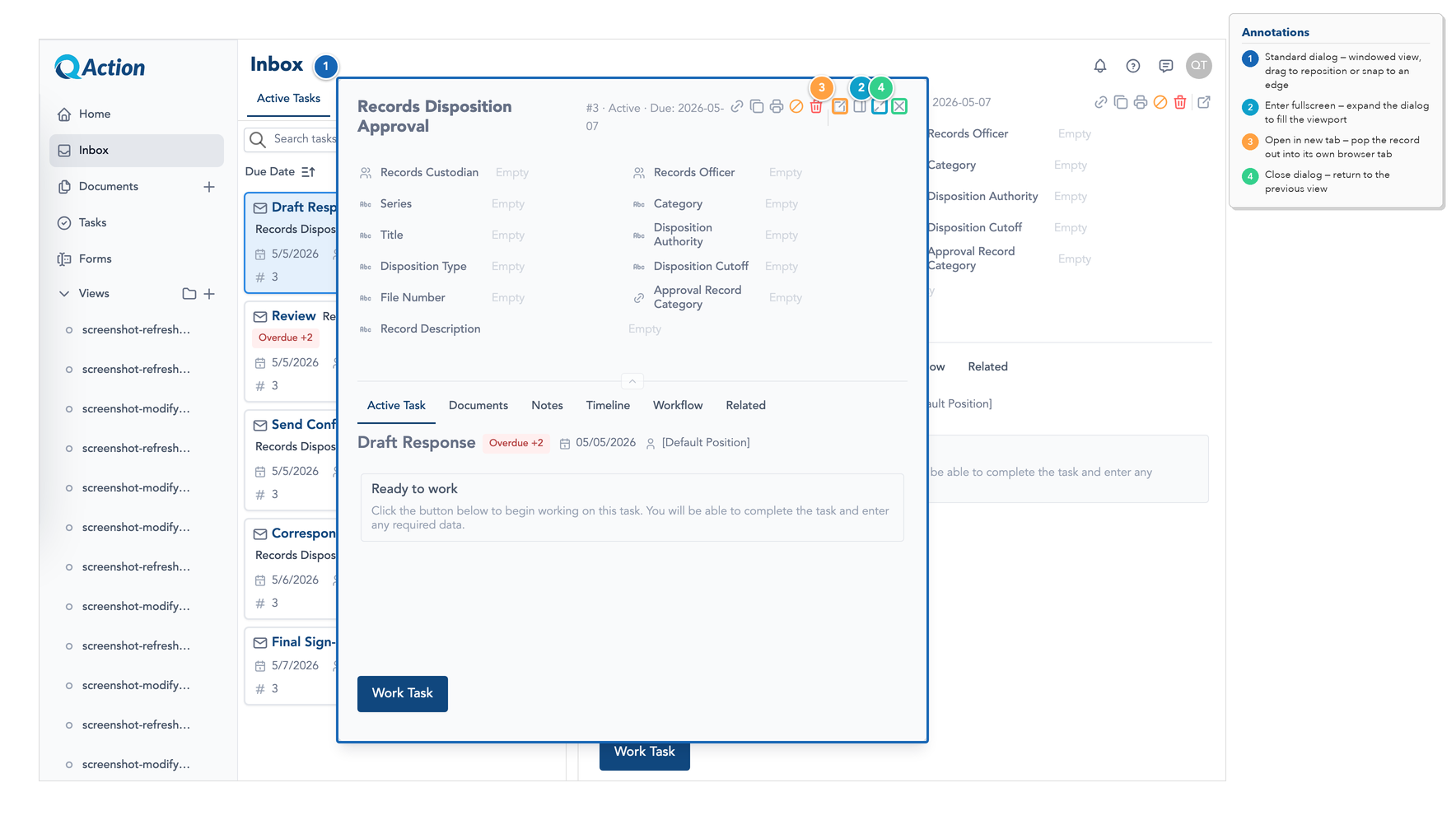 Working with Dialogs in the Modern UI