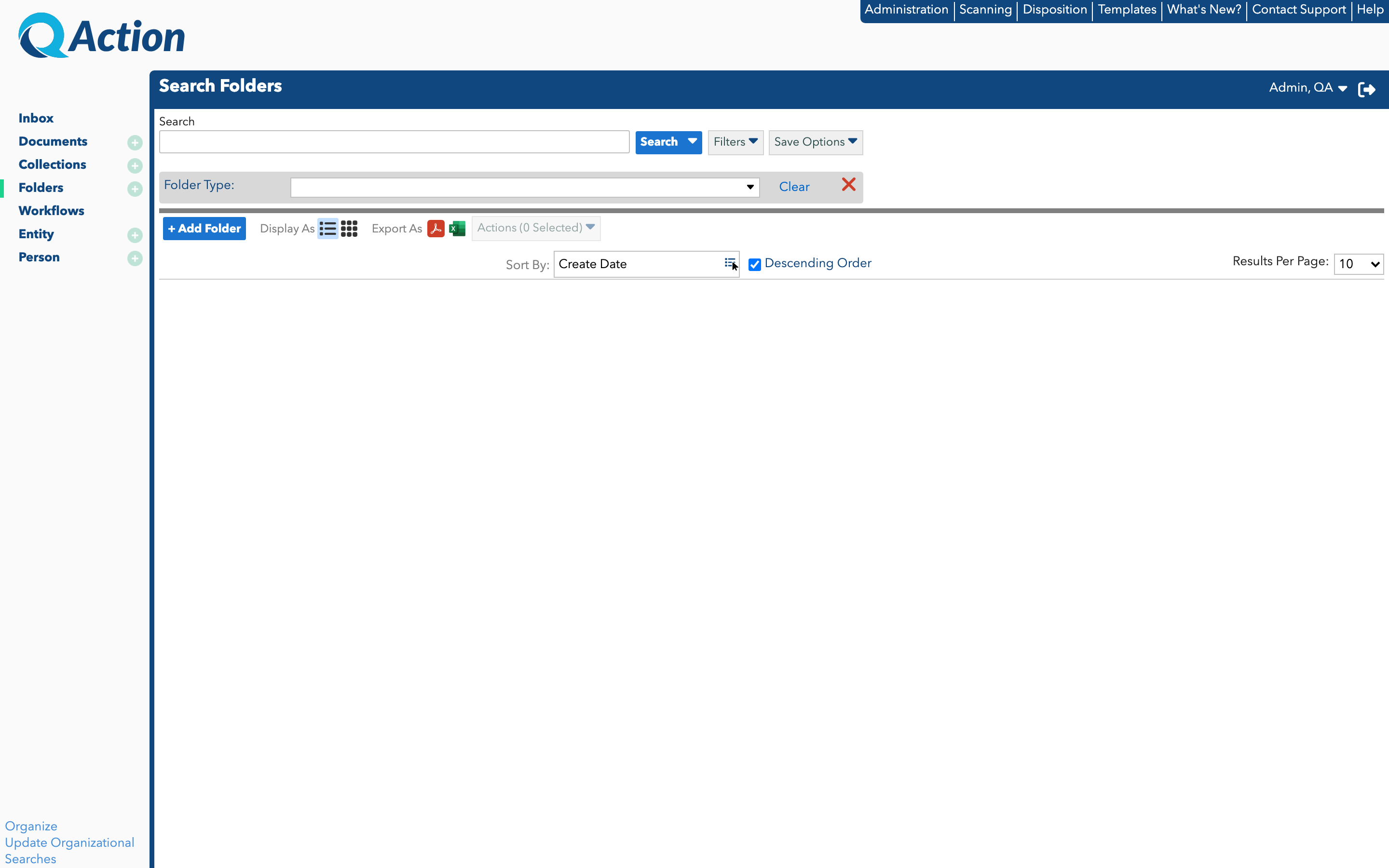 Example of Detailed View of Document Folder Contents Example of Detailed View of Document Folder Contents