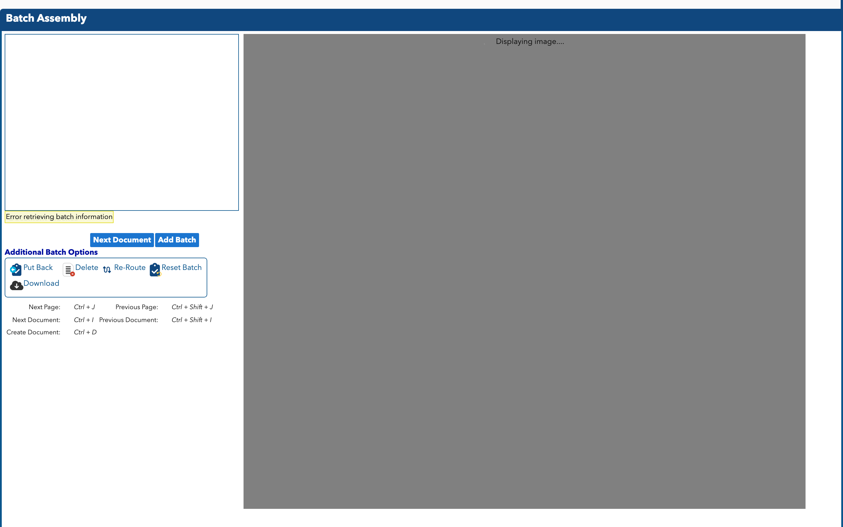 Assemble Batch Workflow Task at Started Status