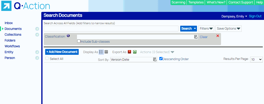 Inbox demonstration