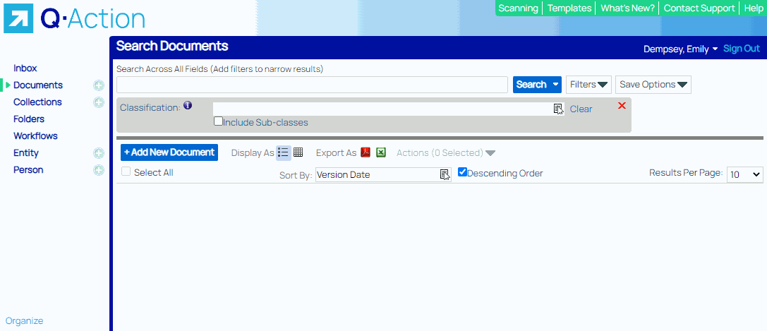 User Profile Settings